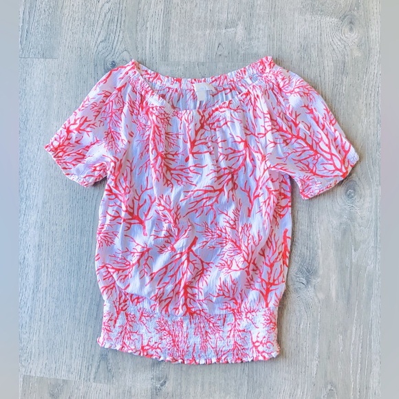 MICHAEL Michael Kors Coral Blouse Small - Picture 1 of 9